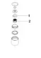 DORNBRACHT Luftsprudler Kopfstück ERSATZTEILE 90120802000 D. 26 x 32 mm, 8 l/min. Chrom, 90120802000-00 Galeriebild 2
